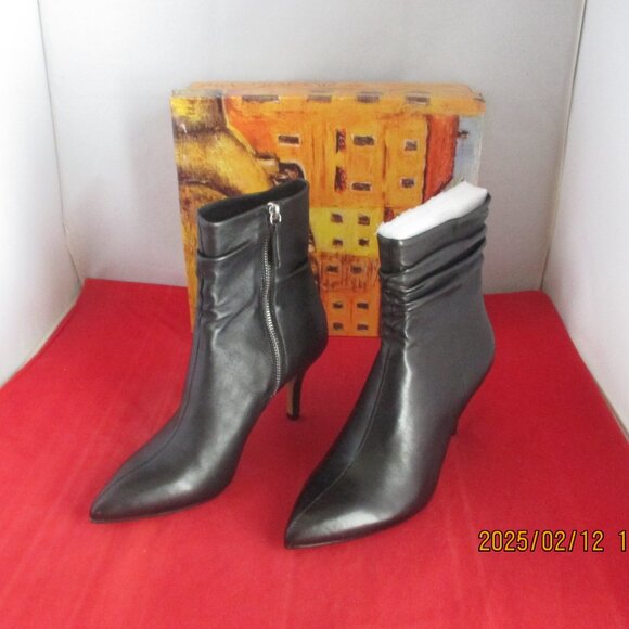 Bella Vita Danielle Leather Heeled Booties $125 - US Size 8 - Black - 1178 - Picture 6 of 11